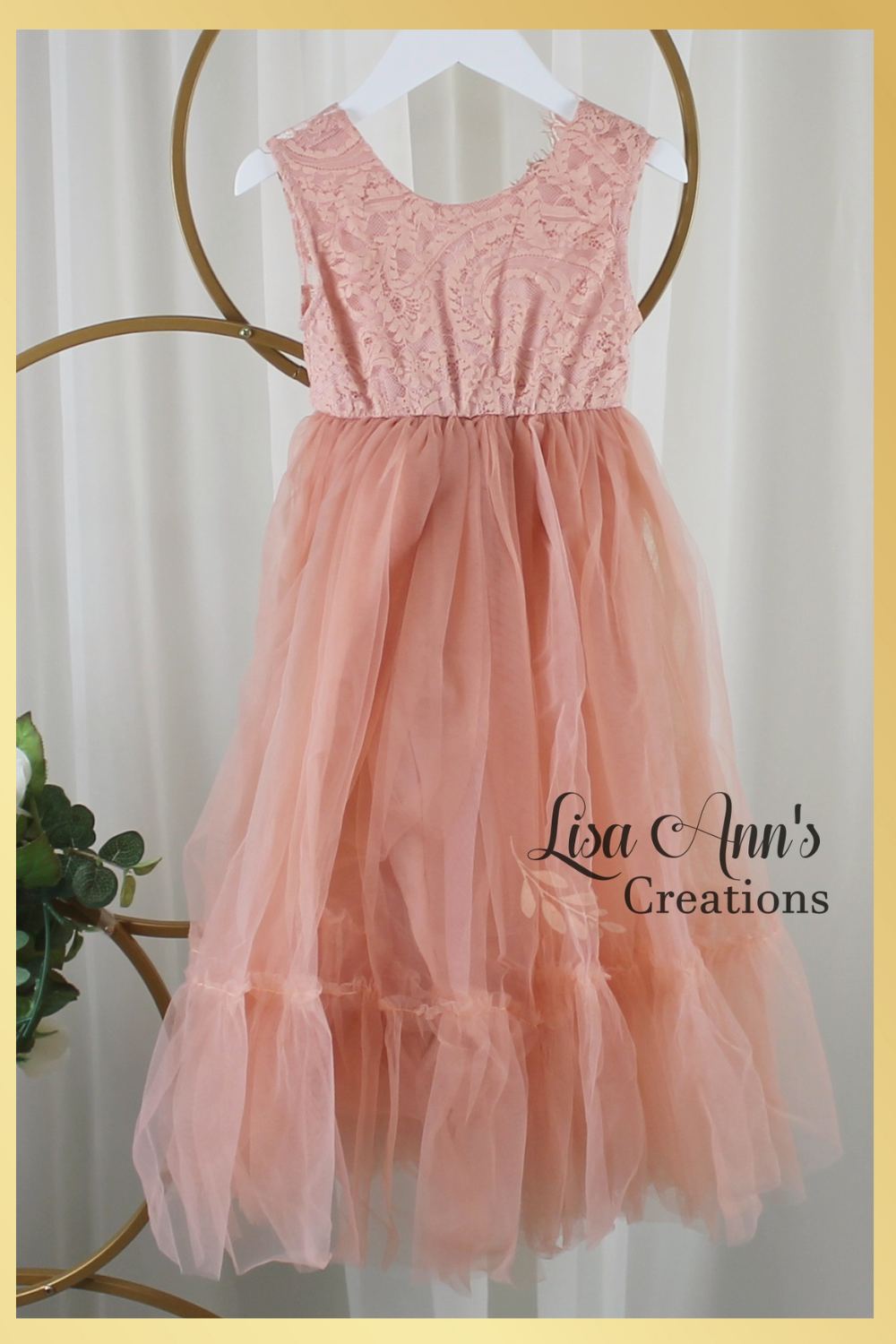 blush Junior bridesmaid dress