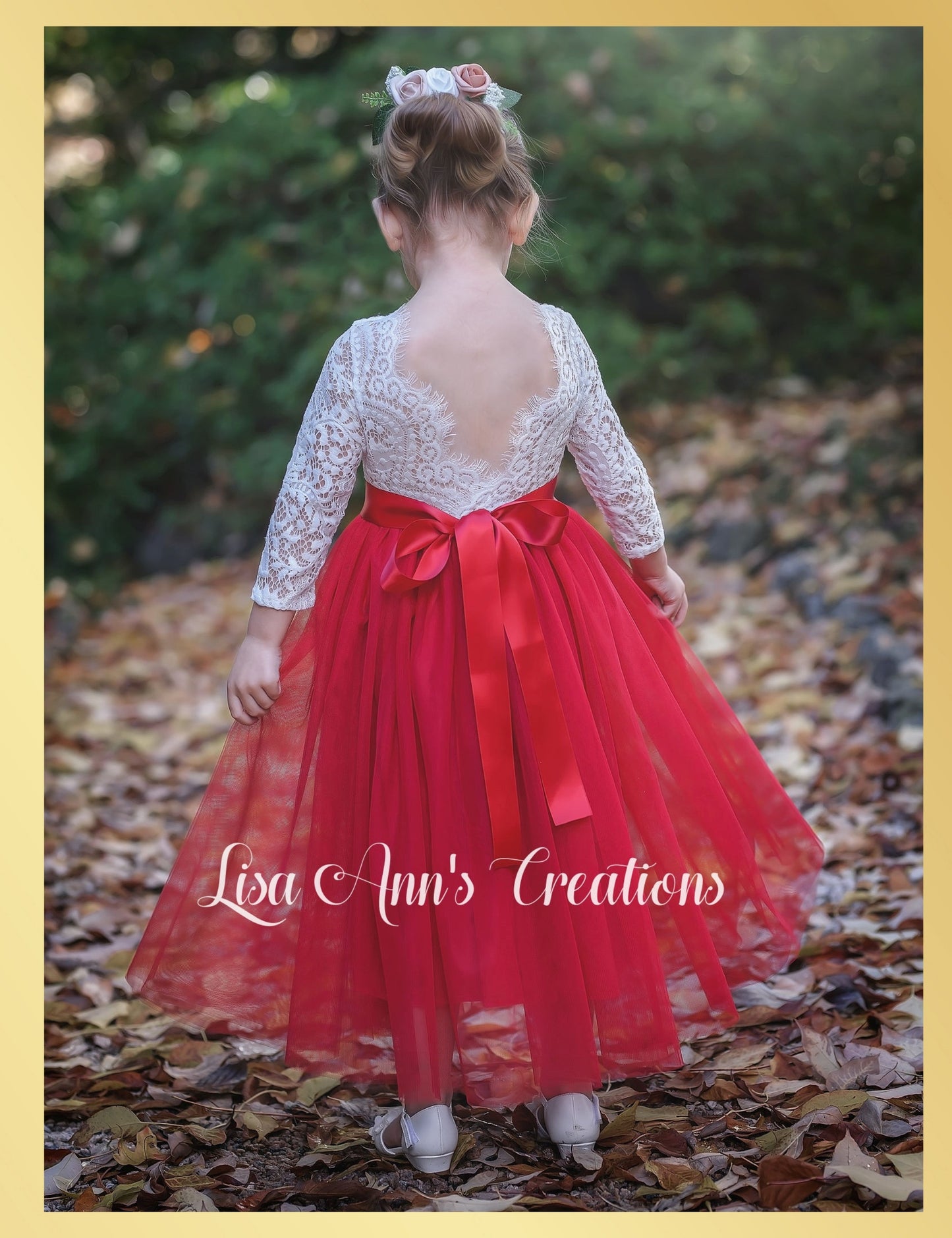 The Tulip - Scarlet Red Dress - Long Sleeve