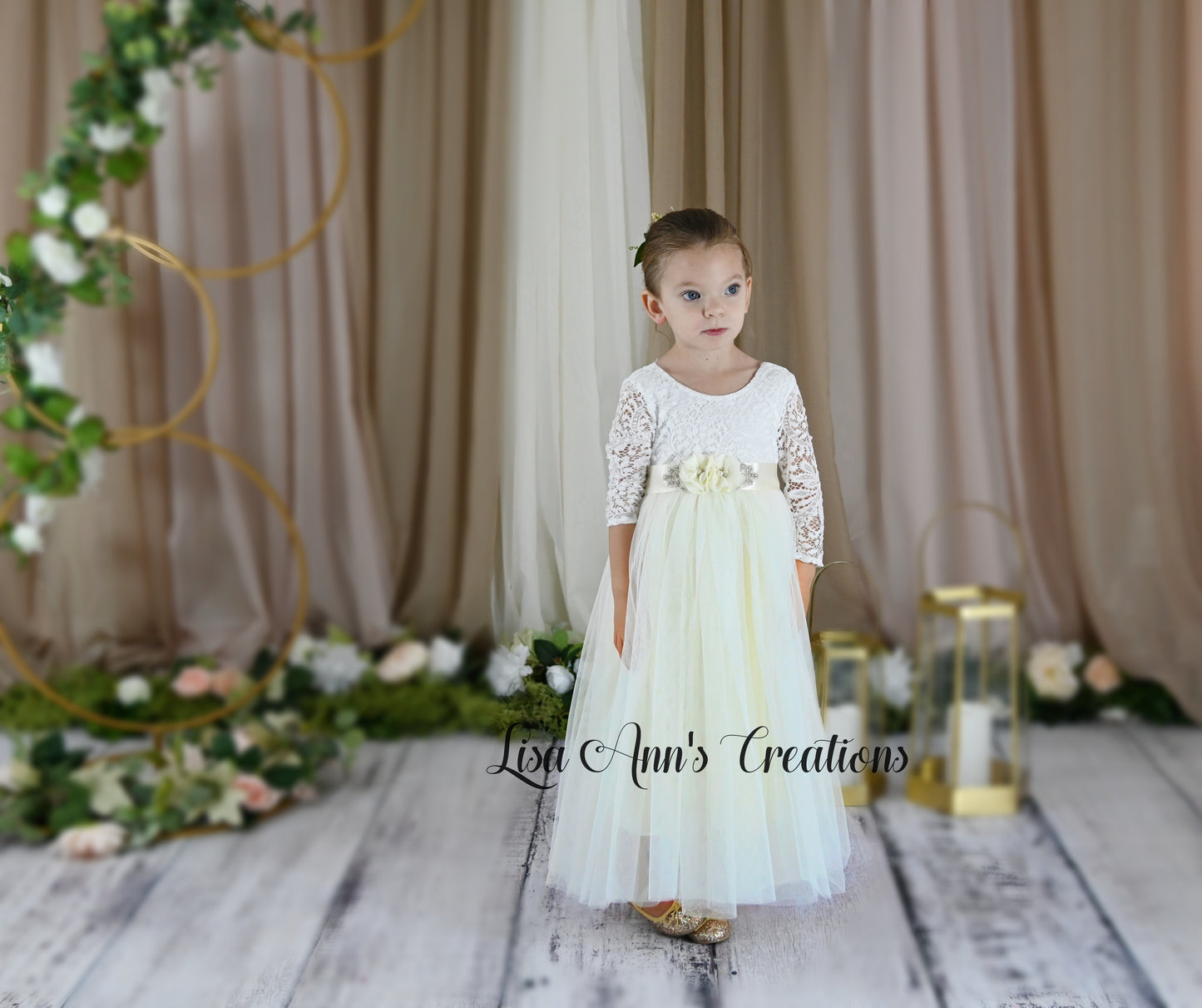 The Tulip - Ivory Dress - Long Sleeve