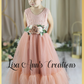 Blush Flower Girl Dress in tulle and lace