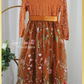 toddler flower girl dress in burnt orange