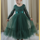toddler Christmas dress in green 