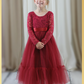 Special Occasion Dress Girls Wine Red
