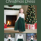 Toddler Holiday dress in green