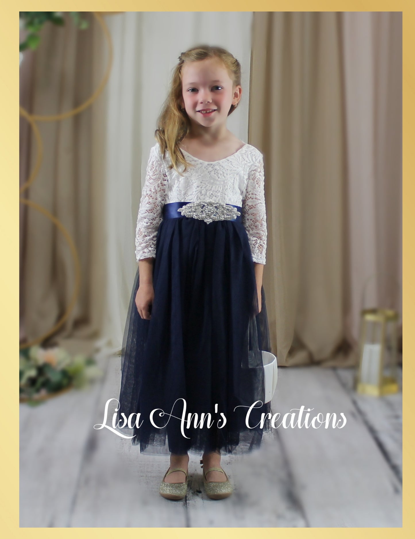 Fall flower girl dress