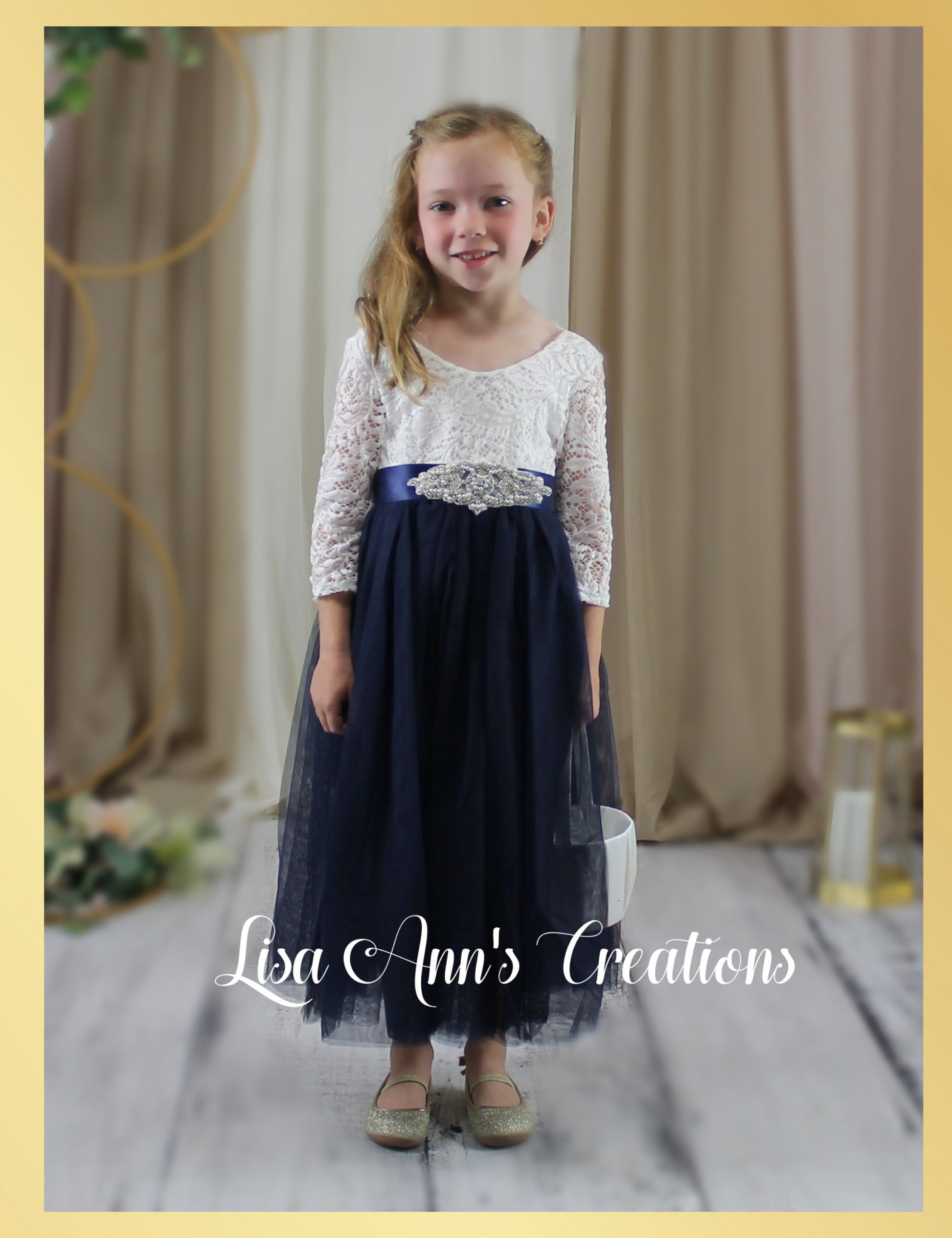 Fall flower girl dress