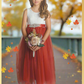 The Peony - Rust Flower Girl Dress - Sleeveless