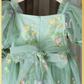 embroidery flower girl dress