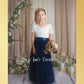 Navy flower girl dress